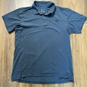 Arcteryx Captive Polo Shirt Mens Large Blue Short‎ Sleeve Outdoor Hiking Preppy